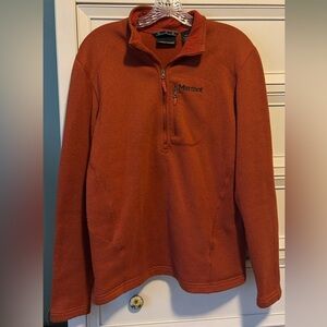 Marmot Burnt Orange Quarter-Zip Fleece